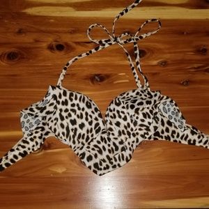 Push up Pink bikini top